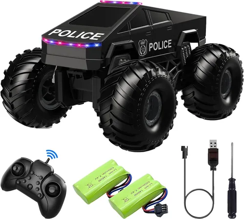 Auto de Control Remoto Cyber Camión RC Juguete, 1:16 2.4GHz 4WD Todoterreno Anfibio Impermeable Camión Monstruo para Todo Terreno, Regalos de
