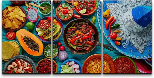 Miniatura 103 de wall26 Lienzo enmarcado para pared, juego de arte de hierbas, verduras y condimentos en madera, alimentos, fotografía cultural, realismo, paisaje