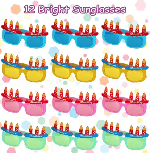 Miniatura 5 de Tigerdoe Sombreros de fiesta de cumpleaños, juego temático de feliz cumpleaños, suministros para fiestas y decoración, juego de 36 piezas, 12