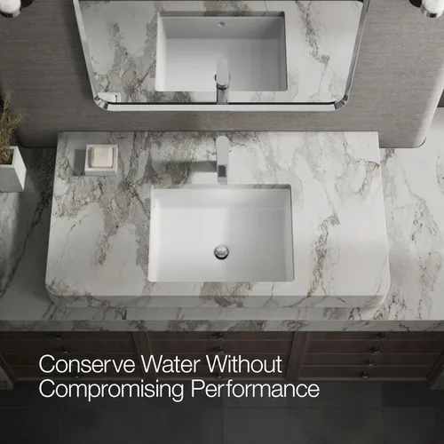 Miniatura 11 de Kohler 74013-4-CP Taut - Grifo de lavabo de baño con mango único, 1.2 gpm, cromo pulido Vibrant Brushed Nickel