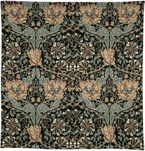 Miniatura 230 de Mantel Floral Retro de Pájaros, Diseño Original Bohemio William Morris Estampado Cubierta de Mesa para Hogar Picnic Fiesta Comedor Cocina William