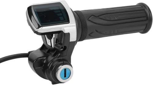 Miniatura 9 de Empuñaduras de mango de acelerador, juego de llaves de bloqueo de acelerador de bicicleta eléctrica, indicador LED para motocicleta Scooter 48V