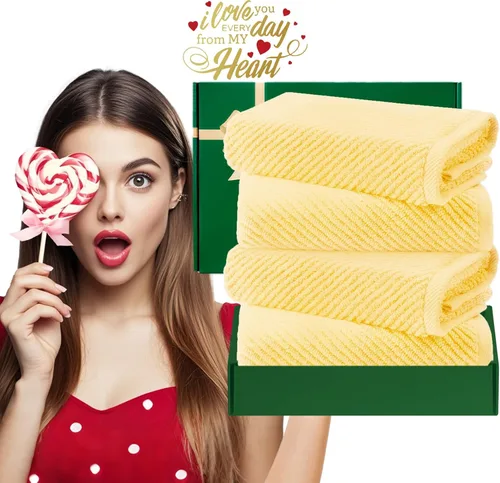 Miniatura 246 de VOOVA & MOVAS Toallas de mano blancas - 100% algodón Ligeras Gruesas Secado rápido Suaves Absorbentes, paquete de 4 piezas grandes de 18