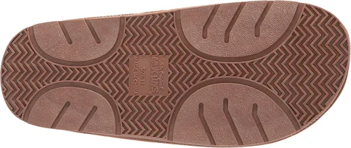 Miniatura 4 de MUK LUKS Pantuflas con puntera abierta para hombre de cuero