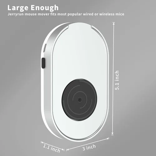 Miniatura 3 de Mouse Jiggler, dispositivo de movimiento de mouse indetectable con cable USB sin unidad y adaptador USB, movimiento físico automático del mouse