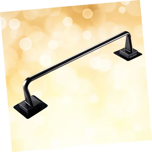 Miniatura 9 de Uonlytech Toallero negro multiusos para colgar en la pared, estantes para colgar toallas de mano, estante para toallas de dormitorio universitario
