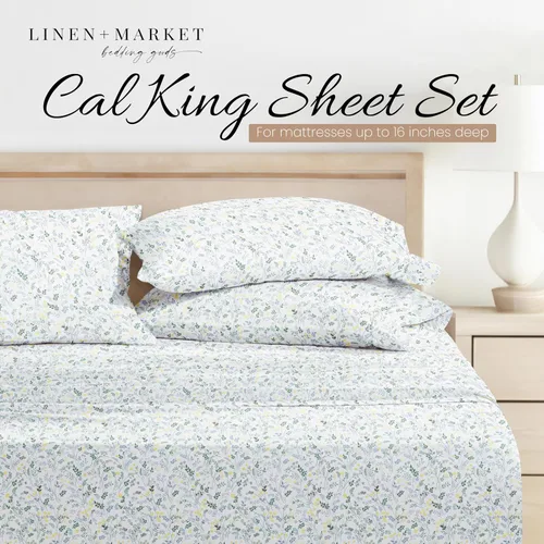 Miniatura 3 de Linen Market Juego de sábanas de 4 piezas de tamaño California King (azul claro) – Duerme mejor que nunca con estas sábanas refrescantes ultrasuaves