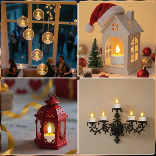 Miniatura 8 de PChero Paquete de 6 velas recargables sin llama con temporizador remoto, velas de té que funcionan con pilas, velas LED parpadeantes para el hogar