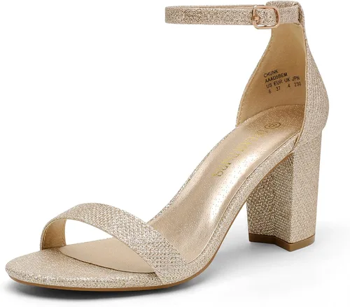 Miniatura 13 de DREAM PAIRS - Sandalias de tacón grueso y bajo para mujer