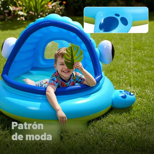 Miniatura 5 de JOYIN Piscina inflable para niños, tienda de campaña de piscina para bebés de ballena, piscina infantil para niños (54 x 56 x 28 pulgadas), piscina