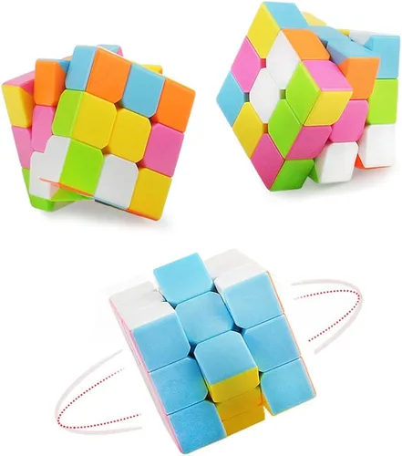 Miniatura 5 de Cubo de velocidad 3x3 Cubo mágico 3x3x3 (2.205 in) rompecabezas educativos juguetes para niños y adultos