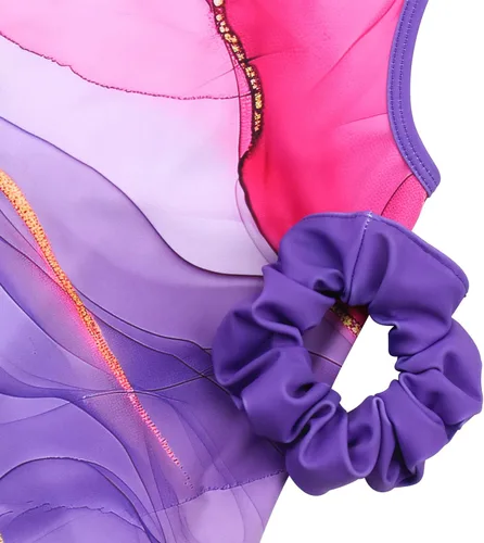 Miniatura 85 de MODAFANS Leotardos de gimnasia para niñas brillantes para bailar ballet, pantalones cortos con espalda cruzada
