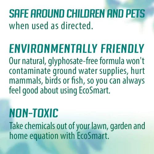 Miniatura 3 de EcoSmart Fórmula en aerosol natural sin glifosato lista para usar para césped, patios, entradas y adoquines, botella de 24 onzas