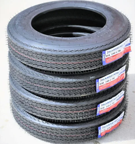 Miniatura 5 de Transeagle TE10 Premium - Neumático para remolque de barco ST4.8-12 4.8X12 79J Rango de carga C LRC 6 capas BSW Pared lateral negra