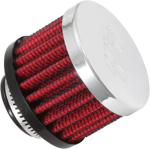 K&N Filtro de aire de ventilación/respiradero: Alto rendimiento, Premium, lavable, Reemplazo del filtro del motor: Diámetro de la brida: 0.75 in,