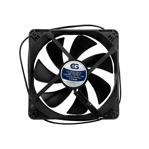 Miniatura 7 de Coolerguys Rodamiento de bolas 12v 3pin ventilador (alta velocidad, 3.150x0.984 in)