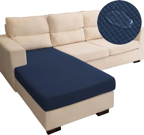 Miniatura 33 de Funda repelente al agua para cojín de sillón, funda elástica para respaldo individual de sofá seccional, funda para sofá en forma de L para mascotas