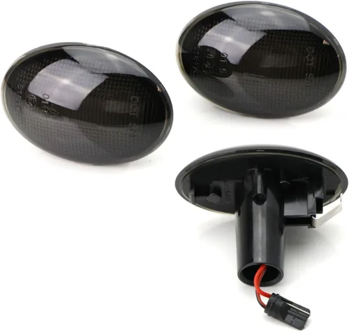 Miniatura 7 de iJDMTOY Lente ahumada ámbar tira completa LED Fender lateral marcador intermitente luces compatibles con Gen2 R55 R56 R57 R58 R59 MINI Cooper