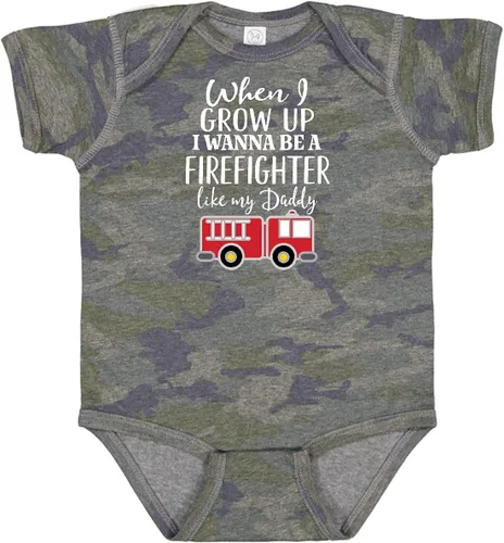 Miniatura 4 de inktastic Body de bebé Future Firefighter Like Daddy