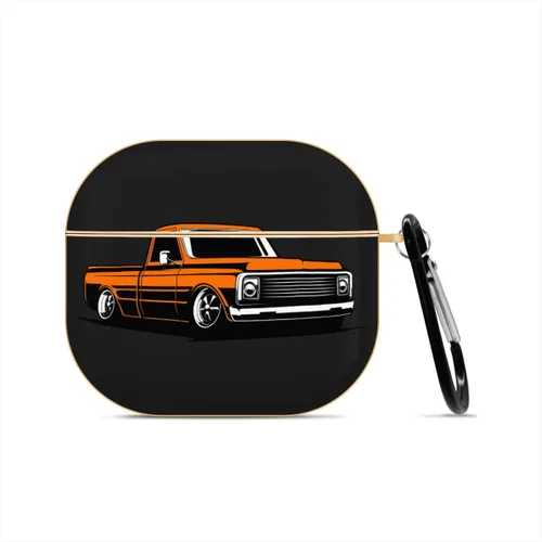 Funda compatible con AirPods 3 de 3ª generación chapada en oro con llavero protector duro Gen 3 diseñada para Apple AirPod de 3ª generación 2021