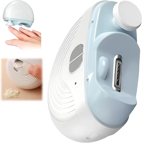 Miniatura 9 de Cortaúñas eléctrico inteligente para adultos mayores, uñas automáticas de 3 velocidades de potencia fuerte, recortadora de uñas automática de Negro