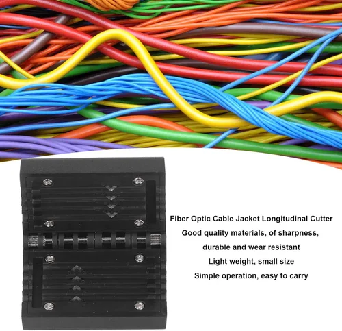 Miniatura 3 de Pelacables de fibra óptica, cortadora de tubo de cable de 0.059-0.130 in, pelacubos sueltos, separador de tubo de fibra óptica, separador de cable