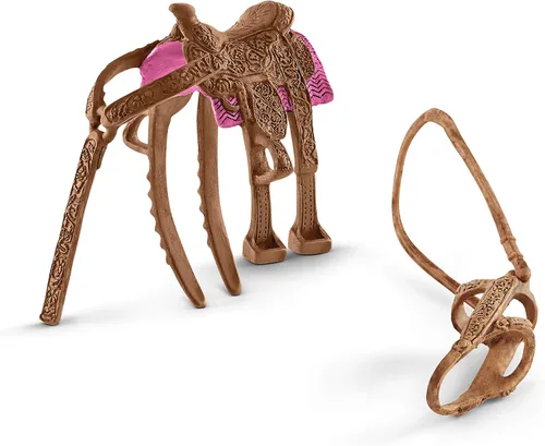 Miniatura 6 de Schleich Farm World - Juego de carreras de rodeo de 2 barriles, juego de carreras de rodeo con vaquera y caballo, juguetes y accesorios realistas