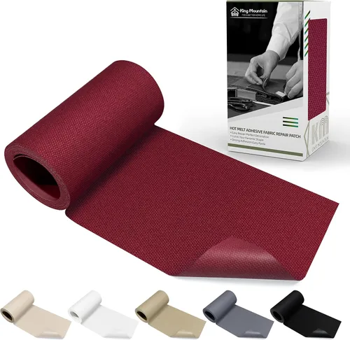 KING MOUNTAIN Parche de lona para planchar, 3"×60", parche de reparación de tela de algodón 100% impermeable, utilizado para varios sofás, tiendas