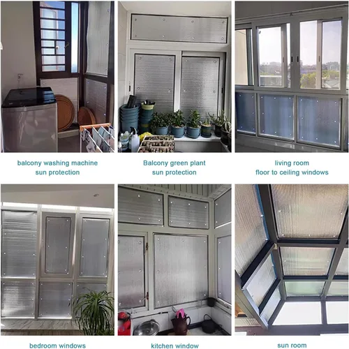 Miniatura 8 de Película opaca reflectante de privacidad para ventana, lámina de aluminio, película aislante no adhesiva, impermeable, resistente a los arañazos