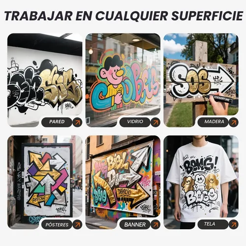 Miniatura 5 de Coogert 3 marcadores de póster gigantes negros, marcadores de graffiti acrílico permanente de 0.59 pulgadas de grosor, marcador de pintura de punta