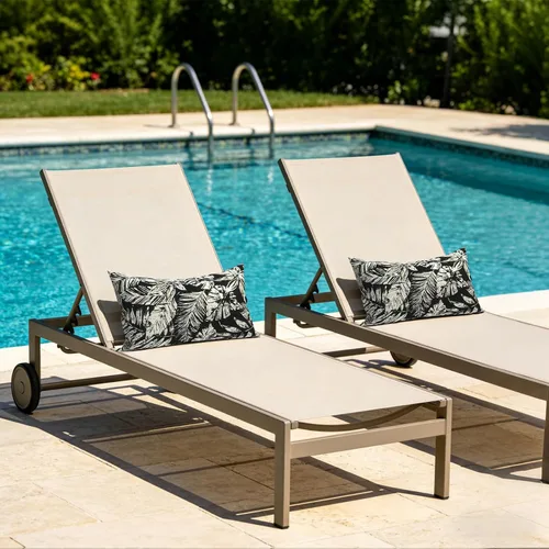 Miniatura 25 de Juego de 2 almohadas para exteriores de 16 x 16 pulgadas, repelentes al agua con interiores, para muebles de patio, hogar, jardín, geometría bohemia