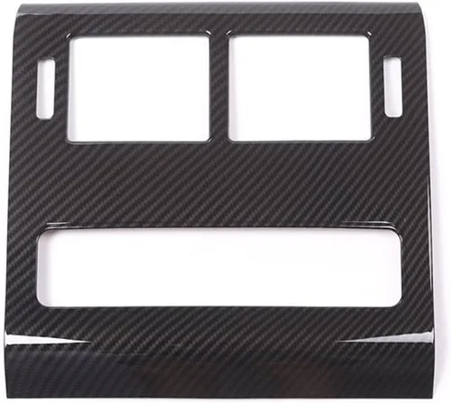 Miniatura 5 de Para Range Rover Sport 2014-2018, cubierta de ventilación de aire acondicionado de fila trasera de plástico ABS estilo fibra de carbono
