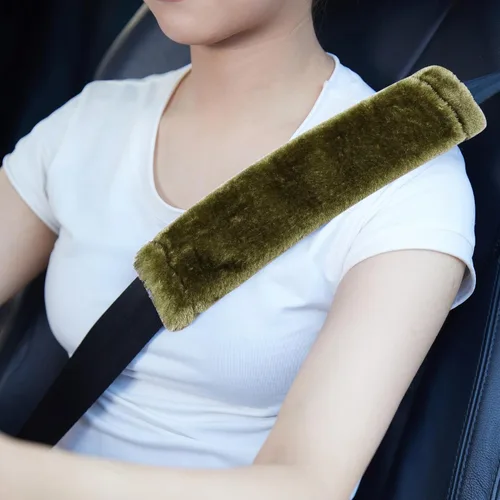Miniatura 12 de MOONET Paquete de 2 fundas para cinturón de seguridad de automóvil para una conducción más cómoda, funda universal para cinturón de seguridad