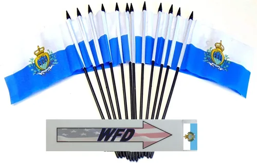 Miniatura 129 de World Flags Direct Banderas en miniatura de poliéster de Afganistán, paquete de 12, decoración de mesa de fiesta, desfiles, 4 x 6 pulgadas, verde