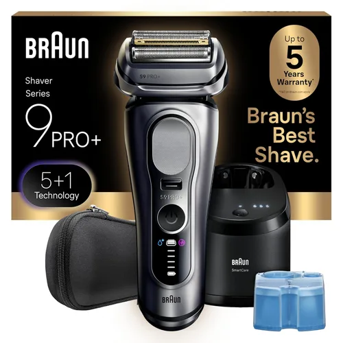 Miniatura 11 de Braun Series 9 Pro 9487cc Afeitadora eléctrica para hombre, para uso húmedo y seco, recargable, afeitadora eléctrica con estación de limpieza