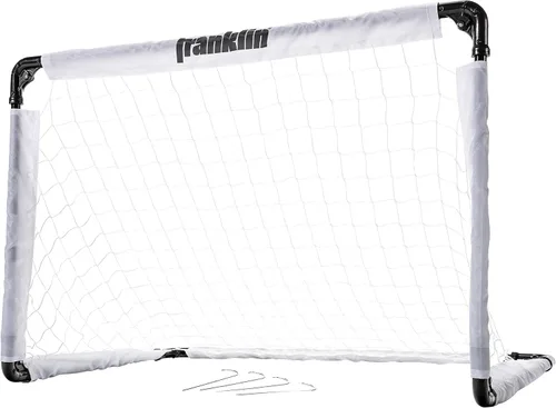 Franklin Sports Mini portería de fútbol para niños, red plegable para patio trasero para niños y niños pequeños, portería de acero portátil para