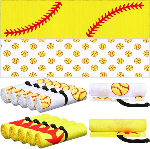 Miniatura 13 de FuWeave Paquete de 12 toallas de enfriamiento de béisbol para equipos deportivos, regalos de 40 x 12 pulgadas, toallas de enfriamiento deportivas