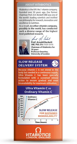 Miniatura 6 de Vitabiotics - Ultra Vitamina C - 60 Tabletas