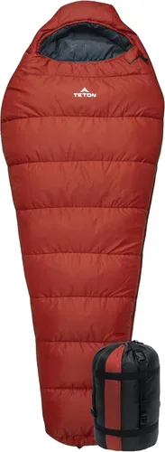 TETON Sports LEEF Saco de dormir ultraliviano, estilo momia, saco de compresión incluido.