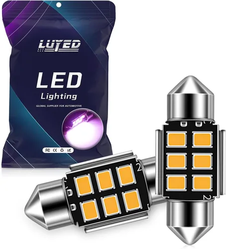 Miniatura 10 de Bombillas LED DE3175, súper brillantes, chipsets 2835 azules, Canbus libre de errores, 31 mm, 1.25 pulgadas, DE3021 DE3022 3175 6428, bombillas LED