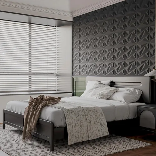 Miniatura 7 de Art3dwallpanels Paquete de 33 paneles de pared 3D de diamante para decoración de pared interior, paneles de pared con textura de flores de PVC