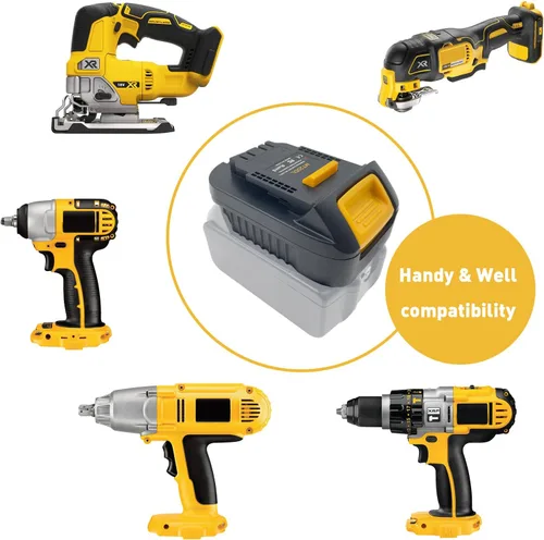 Miniatura 4 de EID Adaptador MT20DL para batería Makita de 18 V a Dewalt 20 V Max XR DCB180 Herramientas Convertir para Makita BL1850B BL1840 BL1830B BL1815 a