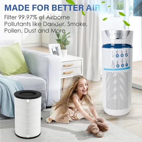 Miniatura 4 de AP-T40FL Filtro HEPA de repuesto para HoMedics 5 en 1 Tower Air Puri-Fier Modelos # AP-T40FL, AP-T40WT, AP-T43-WT, AP-T45-BK y AP-T45-WT, 1461901