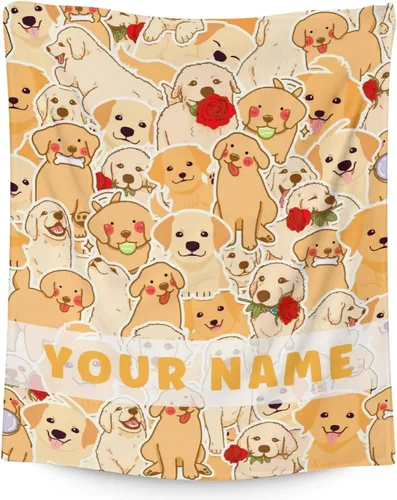 Miniatura 12 de Golden Retriever - Manta de regalo – 30 x 40 pulgadas, bonita manta de perro para amantes de los perros, niños, niños y niñas, mantas suaves