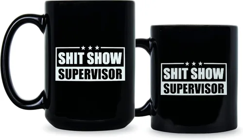 Miniatura 2 de LIBBY'S BENCHMARK27 DESIGNS Shit Show Supervisor Taza de café Shitshow