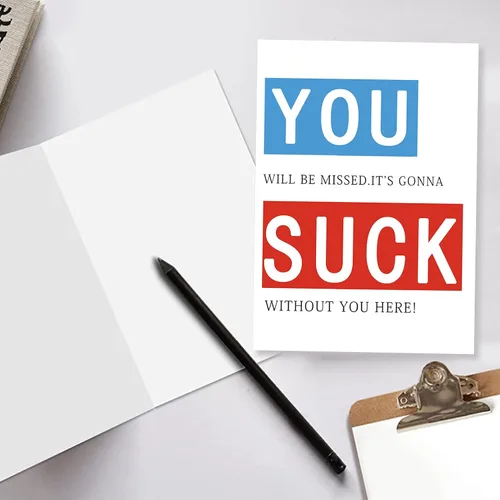 Miniatura 3 de BENNLOOS Tarjeta de Definición de Despedida con Sarcasmo para Mejor Amigo del Trabajo, Regalos de Despedida Groseros para Compañeros de Trabajo
