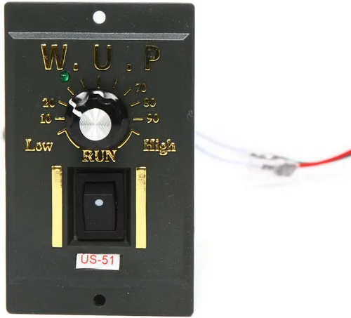 Miniatura 8 de Motor de engranaje de 110 V CA Motor reversible + controlador de velocidad variable Motor de velocidad ajustable monofásico 1:10, motor de reducción