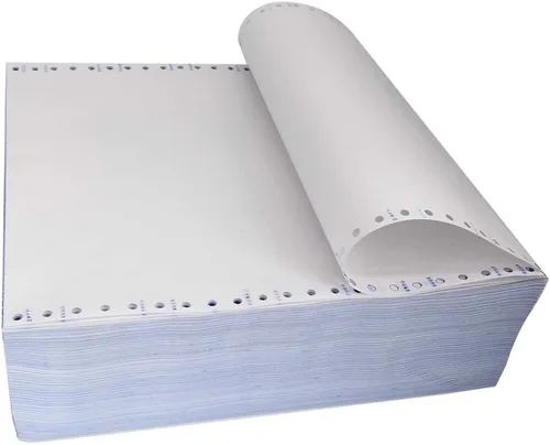 Miniatura 4 de FirstZi Papel de computadora de alimentación continua en blanco de 9.5 x 11 pulgadas para impresoras matriciales de puntos, 1000 unidades por caja