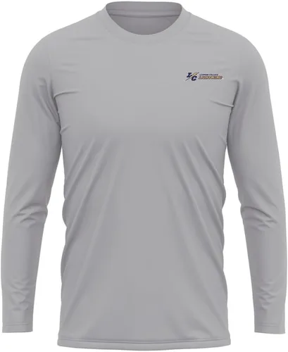 Miniatura 215 de Camisa deportiva de manga larga oficial de la NCAA Collegiate para hombre, con logotipo en el pecho izquierdo, colección Athletic Heather