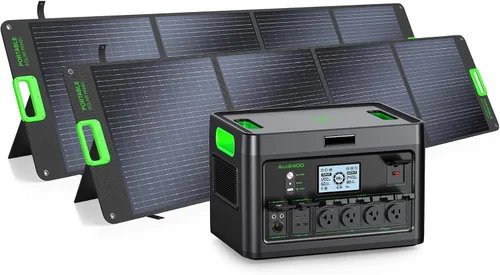 Miniatura 12 de Central eléctrica portátil de 2400W 1843Wh GRECELL generador solar al aire libre con 2400W (4800W pico) 4 salidas de CA, batería de respaldo